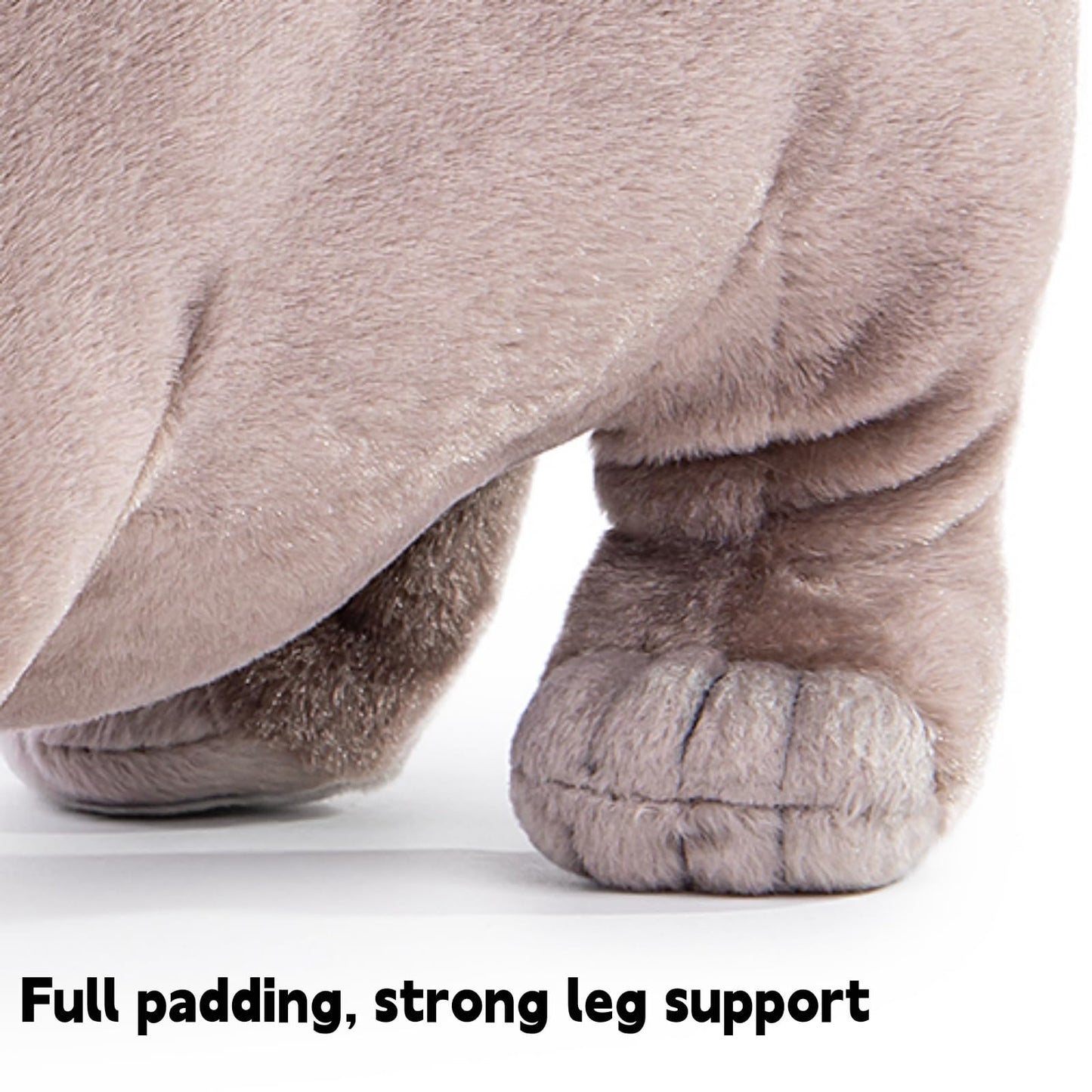 Lifelike Hippo Stuffed Animal- Grey, Realistic Hippopotamus Stuffed Animal,Simulation Soft Hippopotamus Gifts,Girl Toys,Gifts for Kids