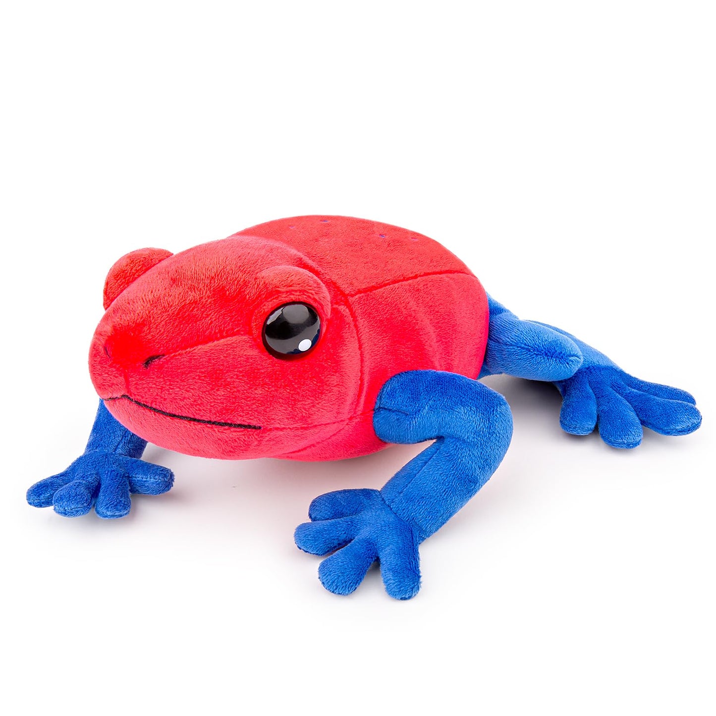 Simulation Strawberry Poison Dart Frog Stuffed Animal,Frog and Toad Plush,Rainforest Animals Figures,Soft Kawaii Frog Gifts for Kids, Girls Toy,Baby Gifts,Home Decor-Red 8.7 inches Long