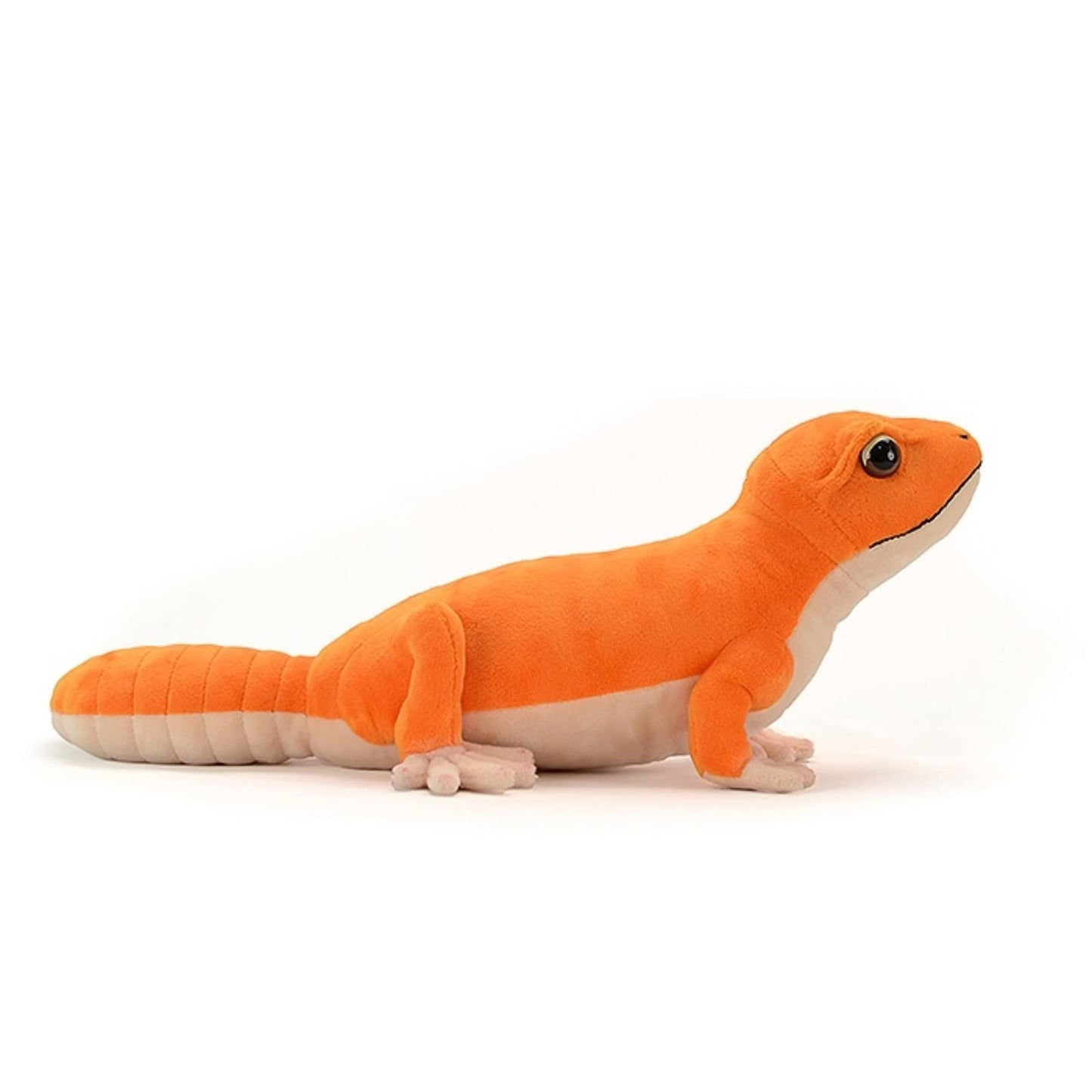 Realistic Fat-Tailed Gecko Stuffed Animal - Orange, 15.75" Lizard for Boys, Soft for Kids, Home Decor, Hugging Toy
