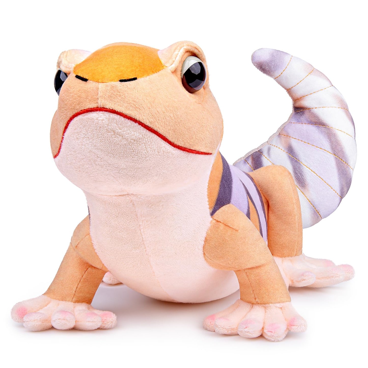 Realistic Fat-Tailed Gecko Stuffed Animal-Orange 15",Leopard Gecko Stuffed Animal for Boys, Spotted Gecko Toy,Gifts for Kids,Home Decor,Hugging Toy