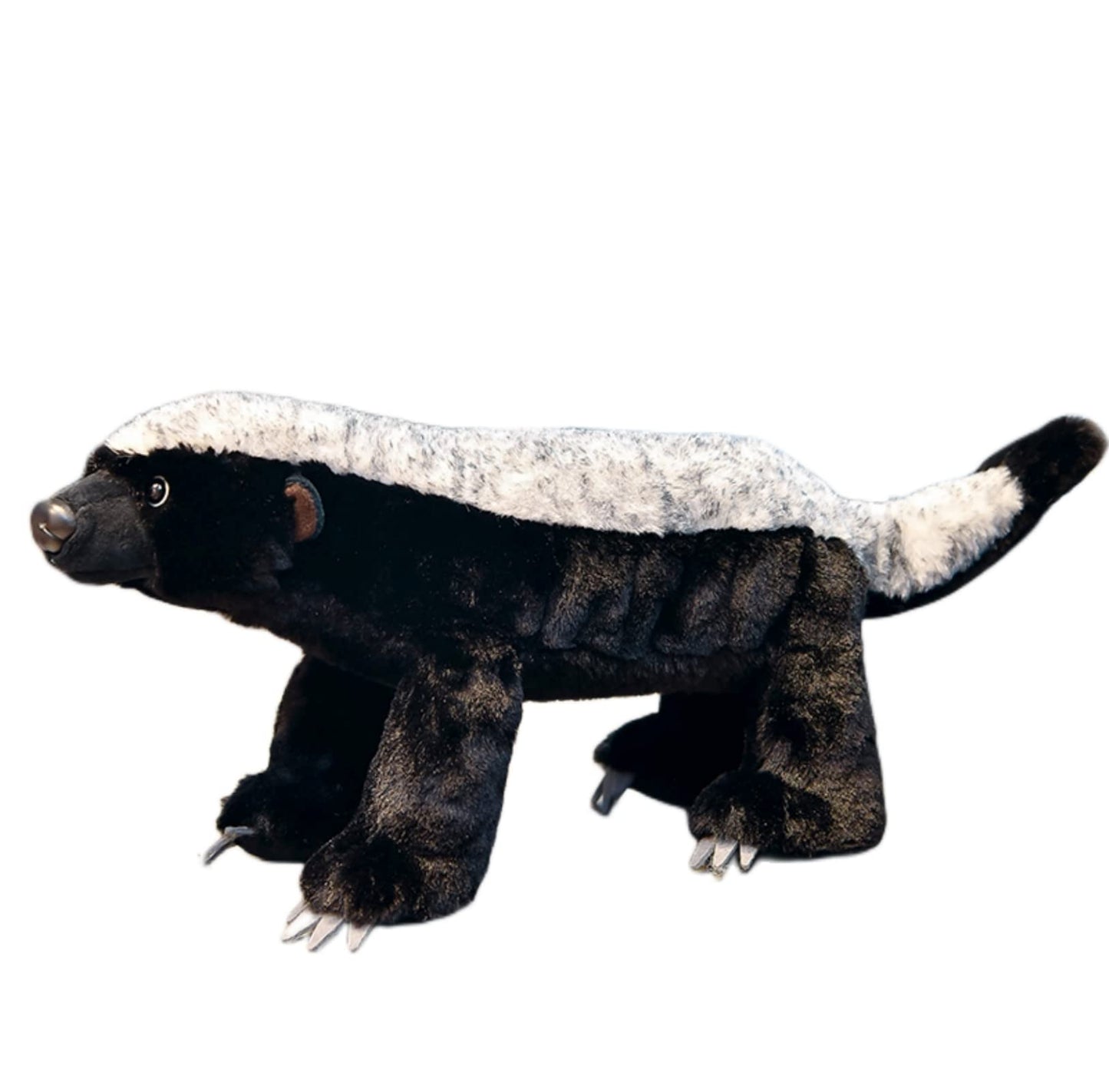 Honey Badger Stuffed Animal-Black 19.69",Realistic Badger Plush Toy, Honey Badger Stuffed Toy, Girl Toys,Gifts for Kids,Home Decor,Hugging Toy
