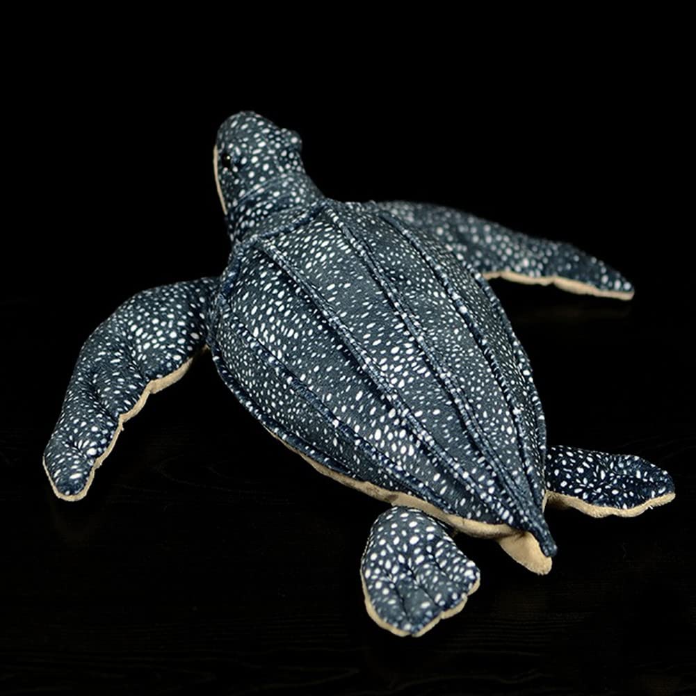 Realistic Leatherback Turtle Plush-12”, Lifelike Seaturtle Stuffed Animal, Soft Turtle Plush Toy,Stuffed Toy,Turtle Gifts,Gifts for Kids,Baby Gift,Cute Plush,Home Decor