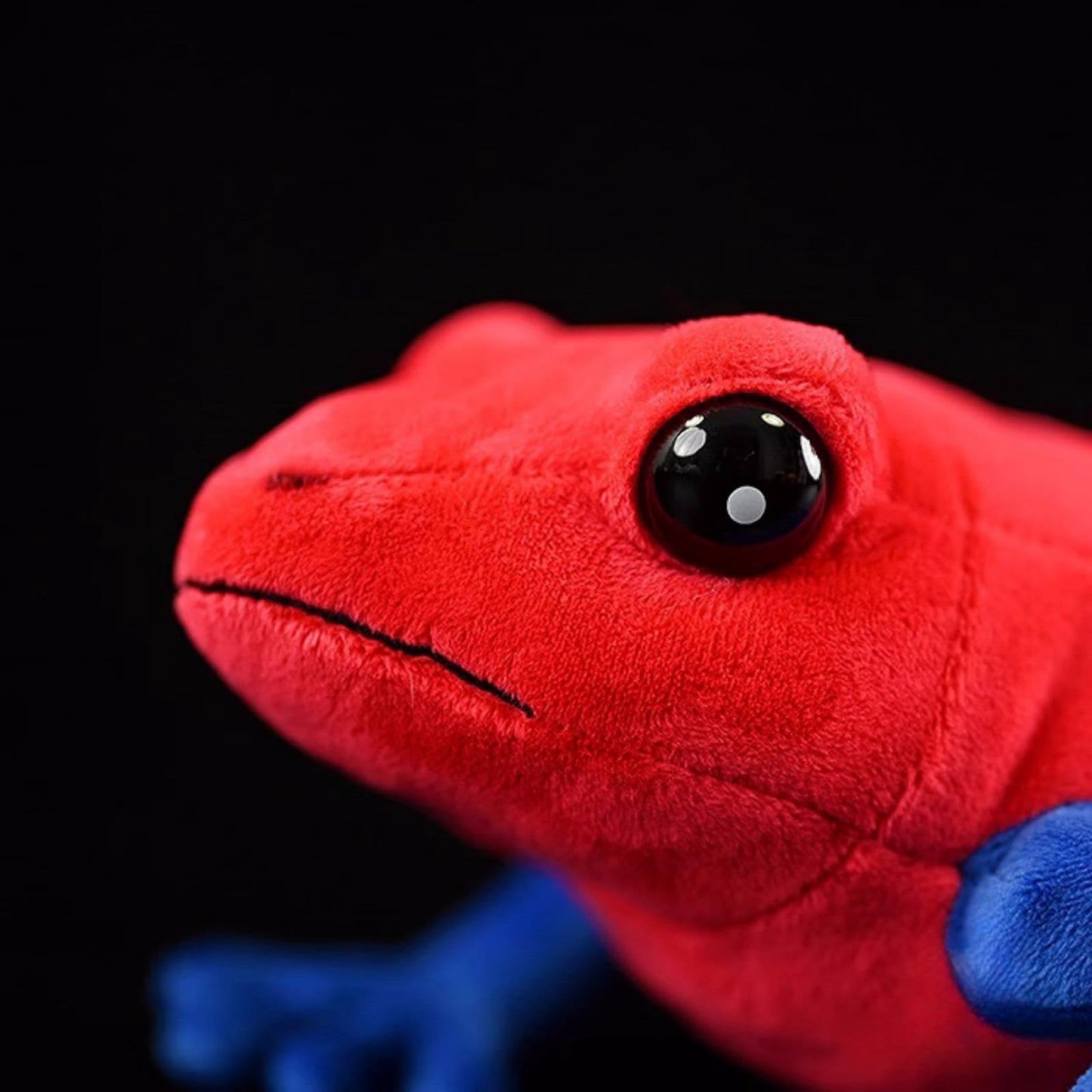 Simulation Strawberry Poison Dart Frog Stuffed Animal,Frog and Toad Plush,Rainforest Animals Figures,Soft Kawaii Frog Gifts for Kids, Girls Toy,Baby Gifts,Home Decor-Red 8.7 inches Long