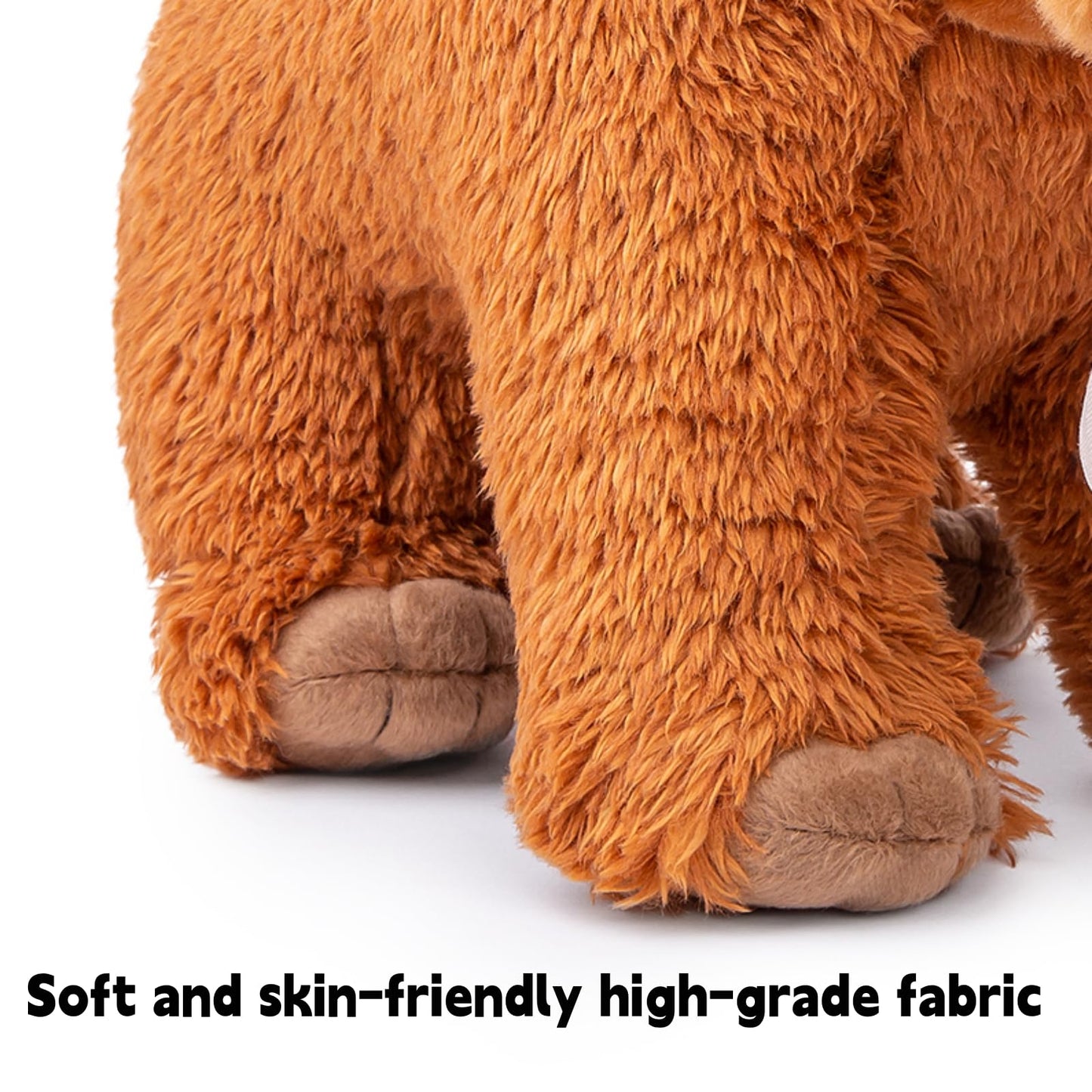 Simulation Woolly Mammoth Plush,Lifelike 12.99" Mammoth Stuffed Animal,Soft Elephant Plush Toy, Stuffed Toy,Cuddly Toys,Gifts for Kids