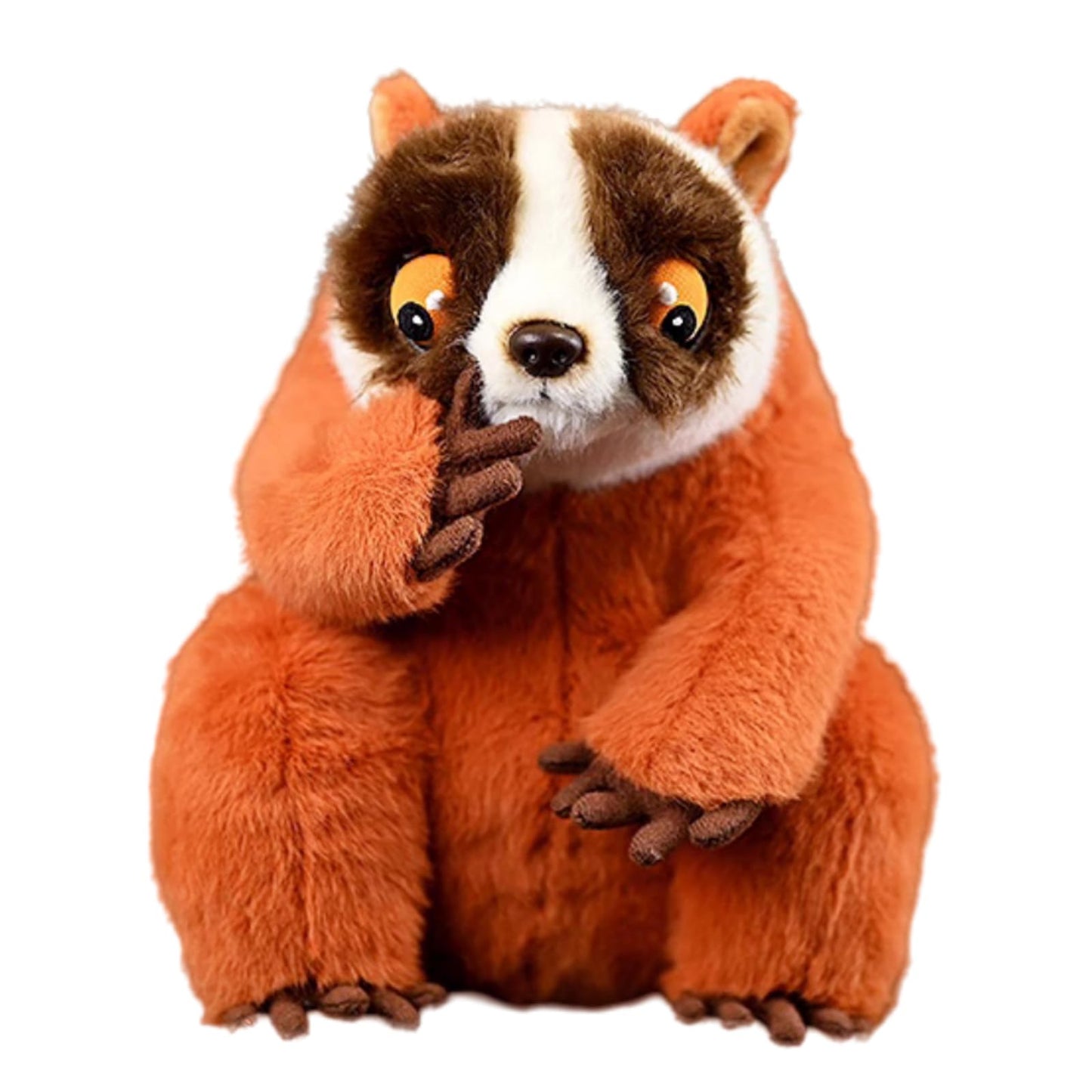 Simulation Slow Loris Stuffed Animal-Orange 8",Monkey Plush Toy, Orangutan Stuffed Animal,Girl Toys,Gifts for Kids