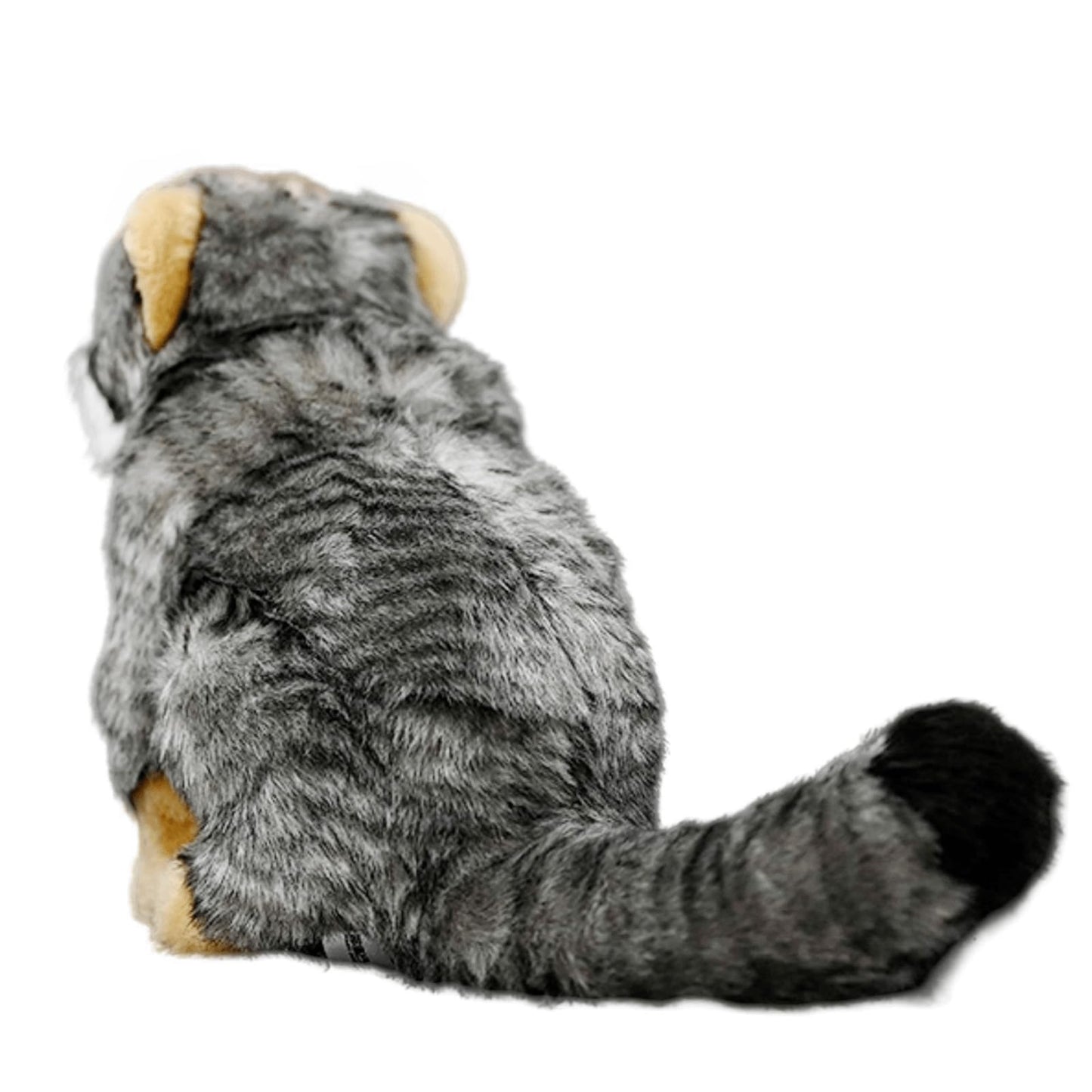Realistic Pallas Cat Stuffed Animal - Gray 10",Soft Model Gifts for Girls & Kids, Home Decor, Hugging Toys