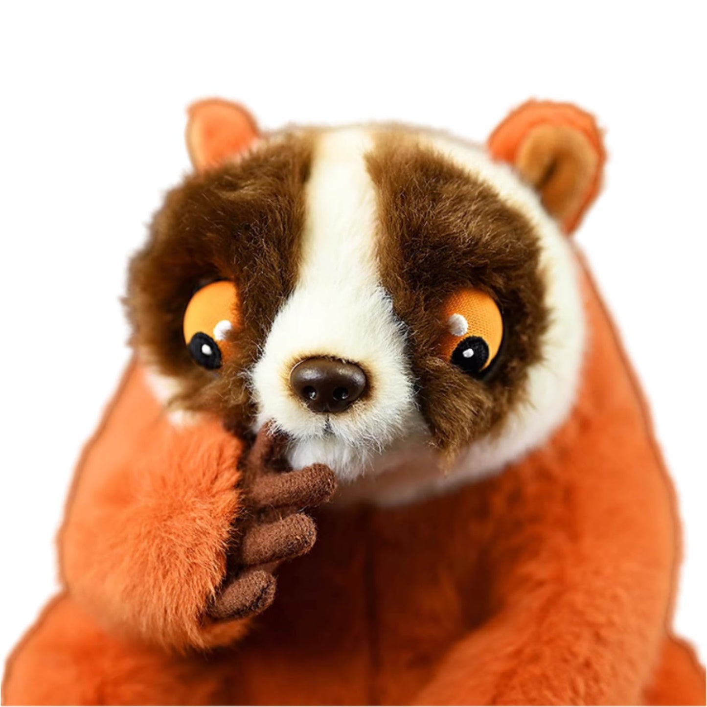 Simulation Slow Loris Stuffed Animal-Orange 8",Monkey Plush Toy, Orangutan Stuffed Animal,Girl Toys,Gifts for Kids