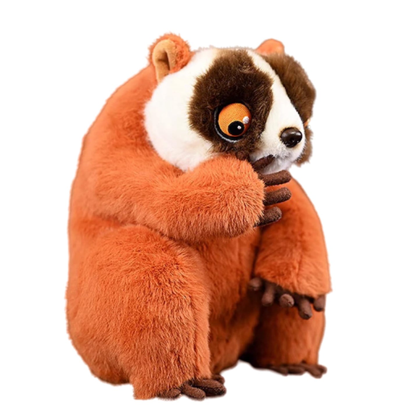 Simulation Slow Loris Stuffed Animal-Orange 8",Monkey Plush Toy, Orangutan Stuffed Animal,Girl Toys,Gifts for Kids
