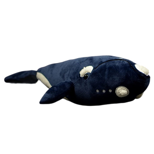 Lifelike Right Whale Plush-17.7",Tumor Head Whale Stuffed Animal,Stuffed Animals for Boy,Shark Plush,Gifts for Kids,Home Decor