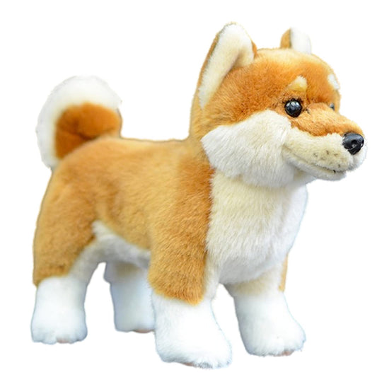 Realistic Shiba Inu Plush-Yellow 11.02",Dog Stuffed Animal,Soft Toy,Girl Toys,Gifts for Kids, Hugging Toy