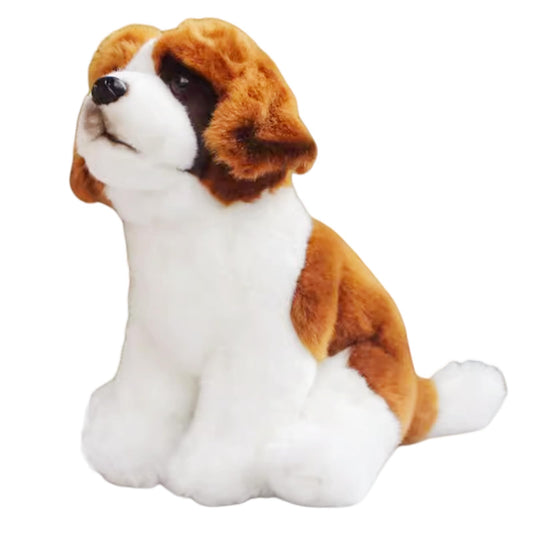 Saint Bernard Dog Stuffed Animal-Sitting Brown,Puppy Plush Toy, Dog Stuffed Animal,Soft Gifts Toy for Kids,Home Decor,Hugging Toy