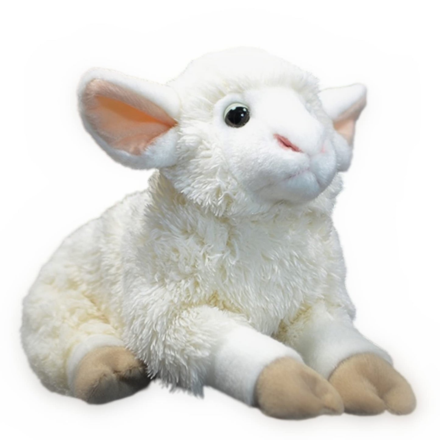 Realistic Lamb Stuffed Animal-White 10.24",Lamb Plush Toy, Sheep Stuffed Animal,Soft Girl Toys,Gifts for Kids, Home Decor,Hugging Toy