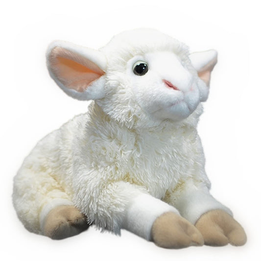 Realistic Lamb Stuffed Animal-White 10.24",Lamb Plush Toy, Sheep Stuffed Animal,Soft Girl Toys,Gifts for Kids, Home Decor,Hugging Toy