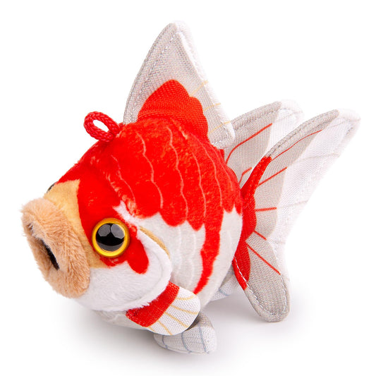Goldfish Stuffed Animal- Red and Gray 4In,Fish Plush Toy Soft Toy,Girl Toys,Gifts for Kids, Home Decor