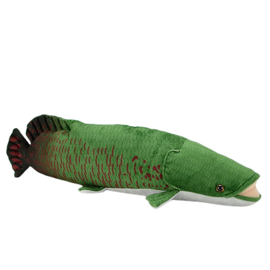 Arapaima Gigas Fish Stuffed Animal-Green 19.69",Fish Plush Toy, Arapaima Stuffed Animal,Home Decor,Hugging Toy