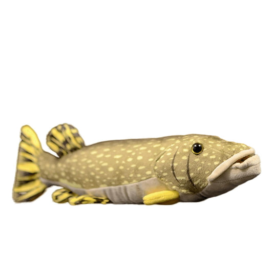 Pike Fish Plush Toy - Simulation 18.5" Lifelike Ocean Stuffed Animals Pike Plushie Toys Figur, Soft Sea Creatures Fish Model Plush Toy for Kids