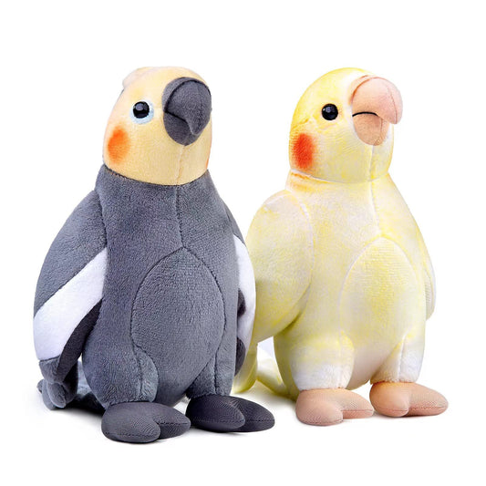 Realistic Parrot Stuffed Animal-2pcs,Stuffed Parrot for Shoulder, Girl Toys,Gifts for Kids,Home Decor