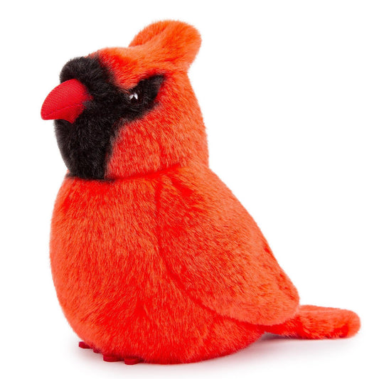 Northern Cardinal Bird Stuffed Animal,Bird Plush Toy Cardinal Gifts for Loss,Soft Toy for Kids, Girls Toy, Home Decor- Red 5.9 inches Tall