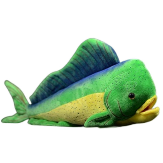 Simulation Mahi Mahi Toy,Ghost Saury Fish,Stuffed Fish Animal,Gifts for Kids,Sea Creatures Model Dolls Plushie-17 Long