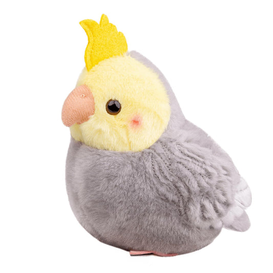 Cockatiel-Gray Stuffed Animal 5",Bird Plush Toy, Delicate,Girl Toys, Children's Gifts, Home Decor