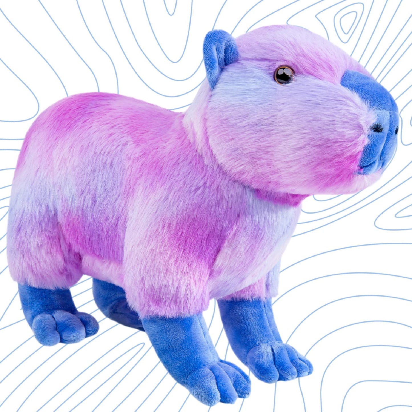 Realistic Capybara Stuffed Animal-Pink 12.6",Capybara Plush Toy, Soft Animals Toy,Girl Toys,Gifts for Kids