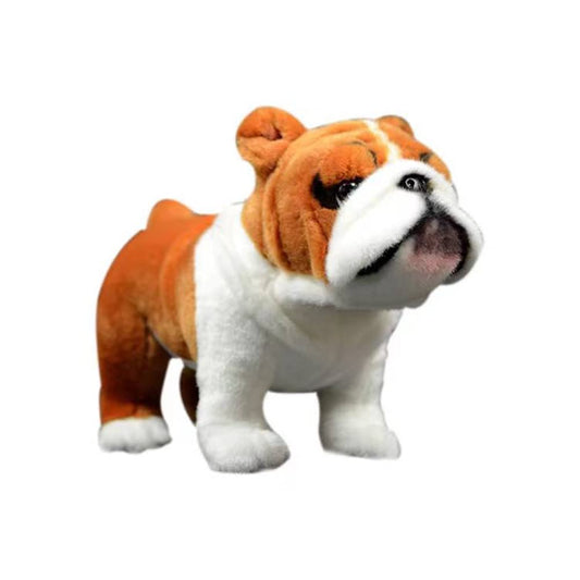 Lifelike Bulldog Plush-11.8" Bulldog Stuffed Animal,Soft Dog Stuffed Animals for Girls and Boys,Kid's Plush Toy,Hugging Plush