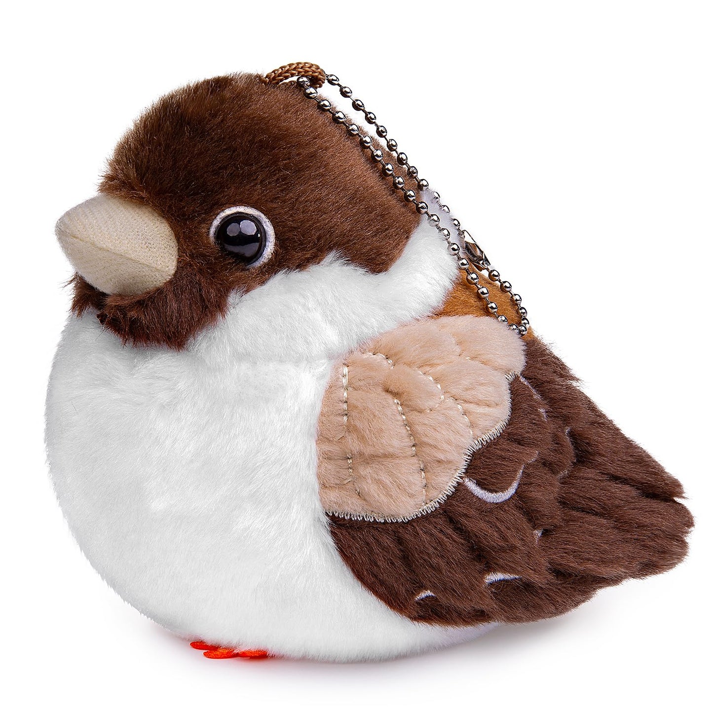 Realistic Sparrow Stuffed Animal 9.84",Bird Plush Toy, Delicate,Girl Toys, Home Decor