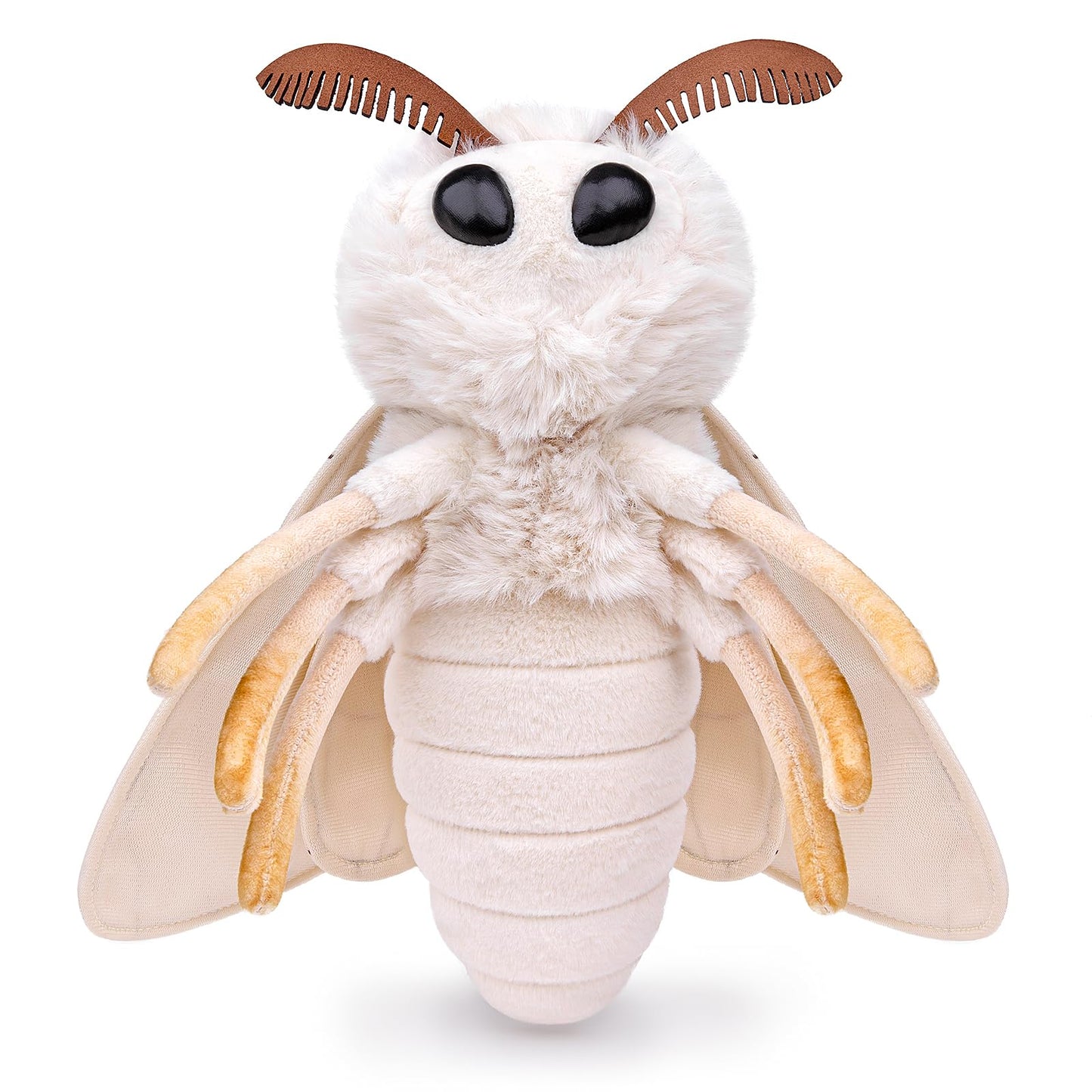 Silk Moth Stuffed Animal-Red 11.8",Moth Baby Plush Toy, Soft Toy,Girl Toys,Gifts for Kids,Home Decor,Hugging Toy