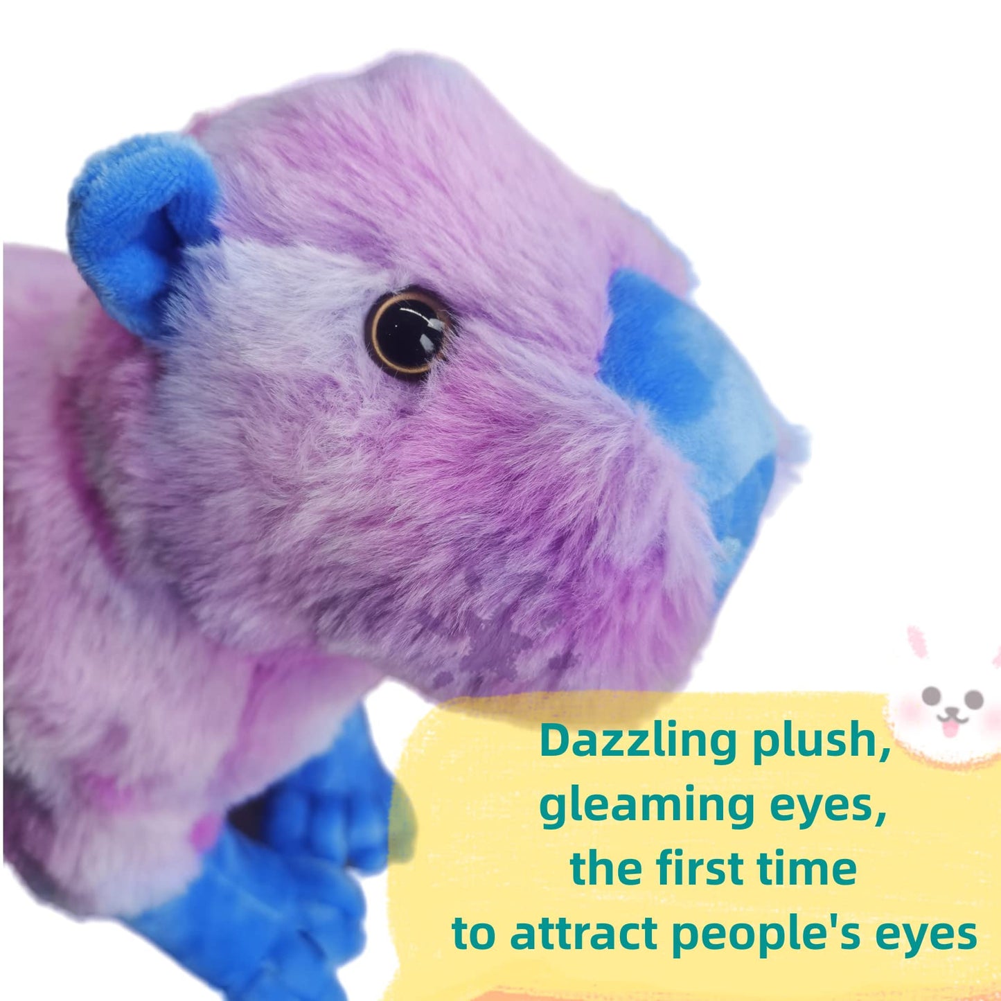 Realistic Capybara Stuffed Animal-Pink 12.6",Capybara Plush Toy, Soft Animals Toy,Girl Toys,Gifts for Kids