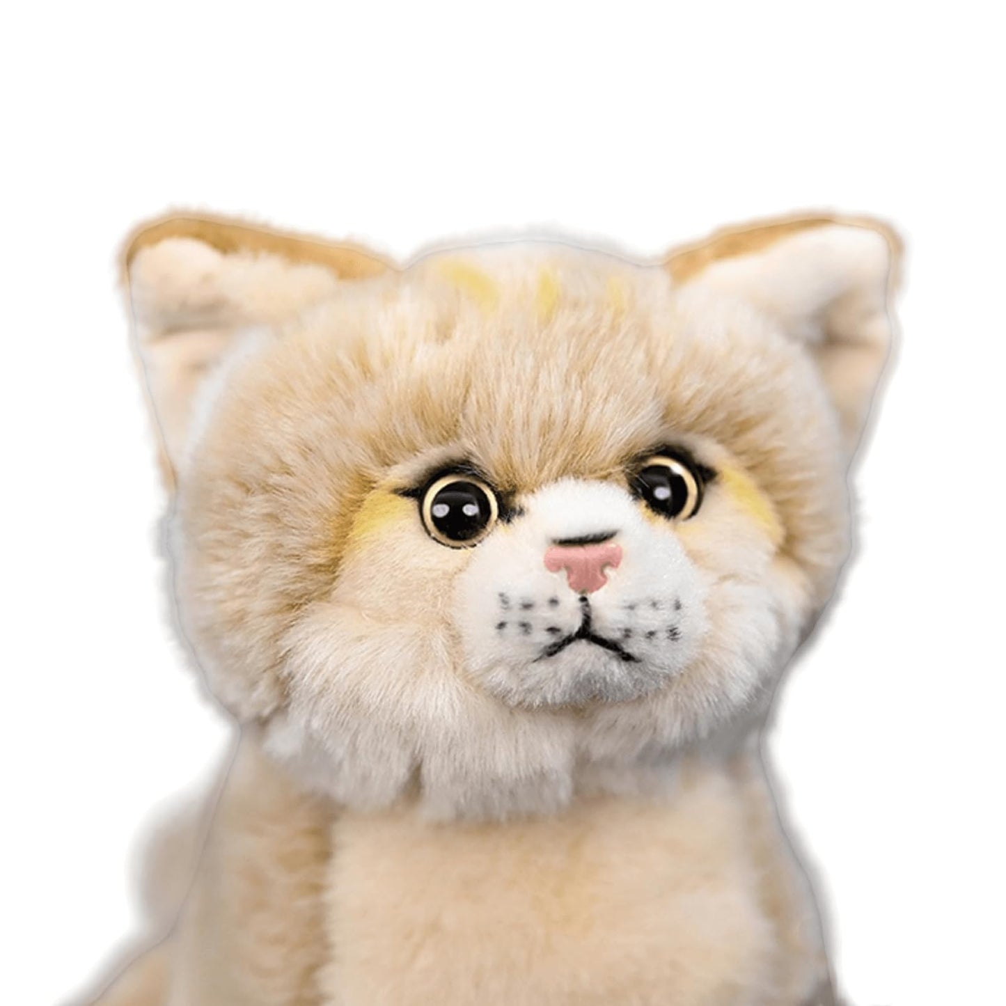 Realistic Sand Cat Plush-10,Cat Stuffed Animal for Girls, Soft Dune Cat Stuffed Animal Doll,Girl Toys,Model Gifts for Kids, Baby Gift,Home Decor,Hugging Toy