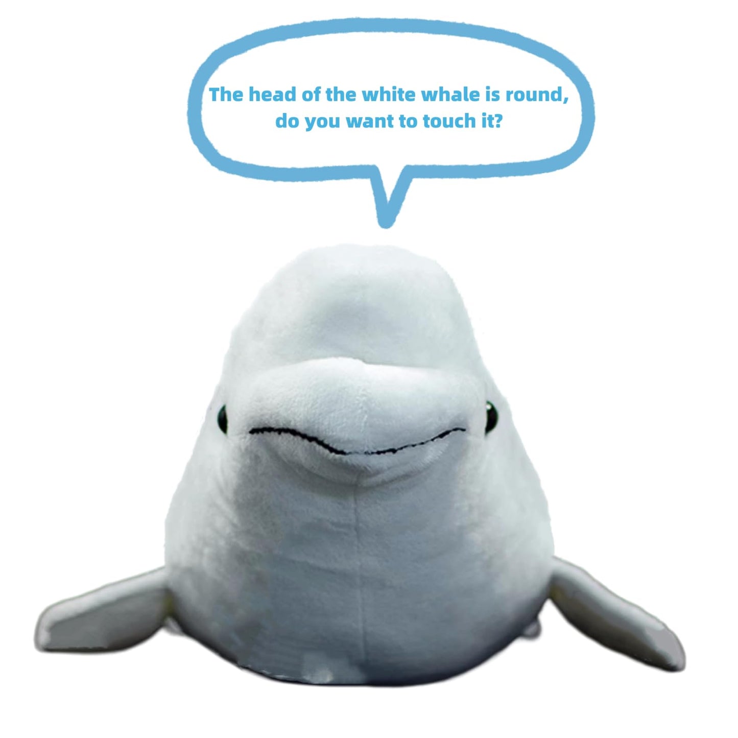 Simulation Beluga Whale Plush-15.7",Lifelike Beluga Whale Stuffed Animal, Sea Creature Stuffed Animals,Soft Toy,Whale Plush,Cuddly Toys,Unique Gifts for Kids,Whale Hug Pillows,Home Dec,Girls Gfts