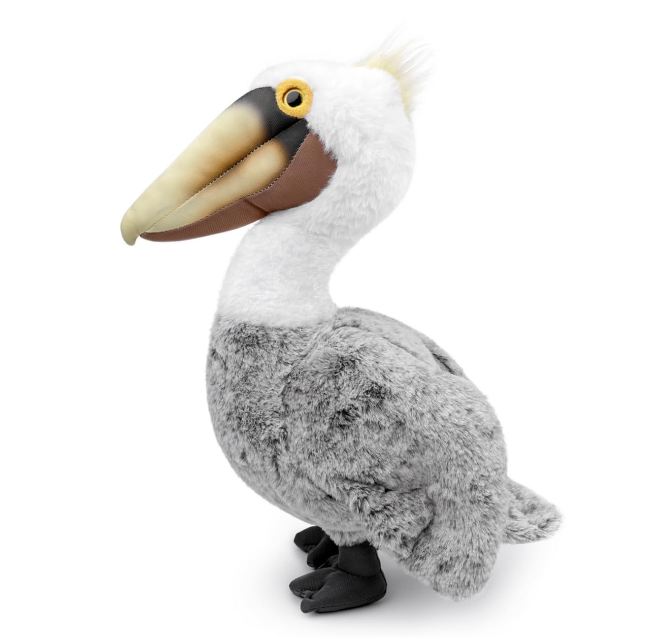 Simulation Pelican Bird Stuffed Animal-Gray 14",Pelican Plush Toy,Soft Big Bird Toy,Gifts for Kids, Home Decor