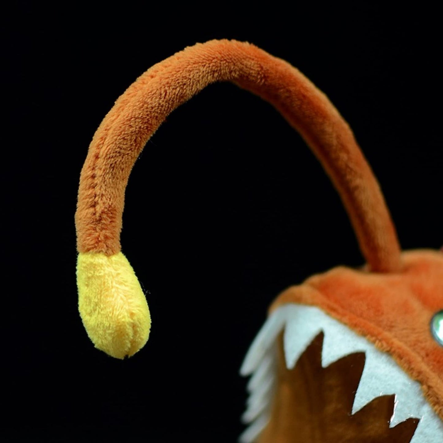 Lifelike Anglerfish Plush-Brown 9.8" Fish Stuffed Animal,Soft Monkfish Plush Toy,Gifts for Kids