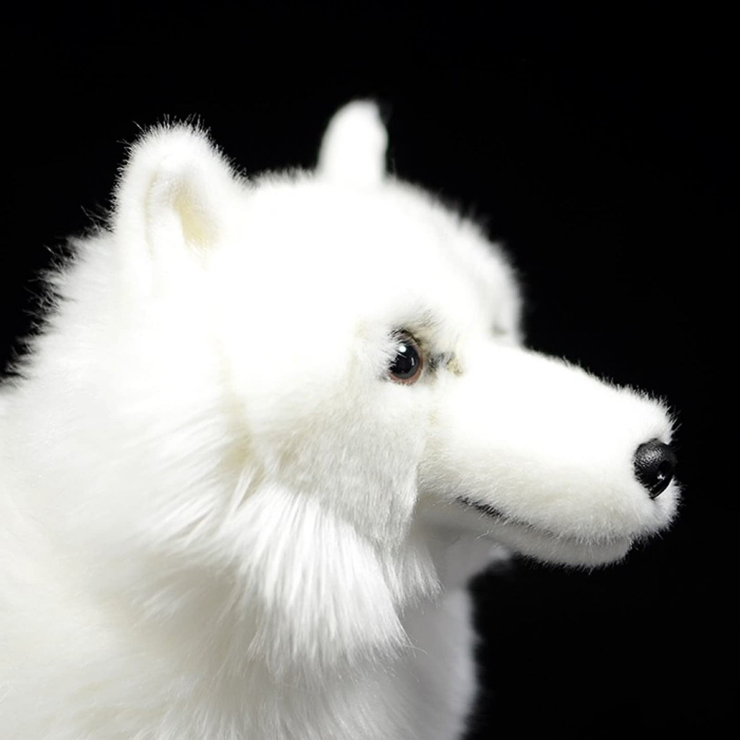 Realistic Samoyed Stuffed Animal-White 12",Dog Plush Toy, Soft,Girl Toys,Gifts for Kids