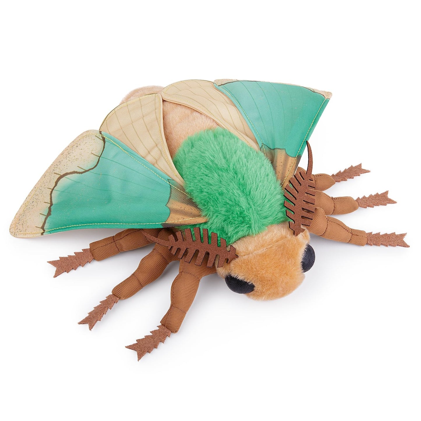 Simulation Green Moth Stuffed Animal - Green 9.8 Inch,Moth Plush Toy, Soft Moth Stuffed Toy for Kids,Home Decor, Cuddle Toy