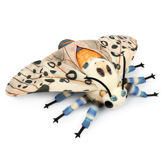 Simulation Leopard Moth Stuffed Animal - White 25 Inch,Soft Leopard Moth Plush Toy,Moth Toy for Kids, Home Decor, Cuddle Toy