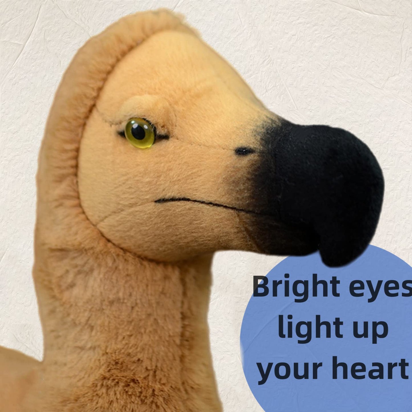 Realistic Dodo Bird Stuffed Animal-Brown 14",Soft Big Bird Toy Gifts for Kids, Home Decor,Hugging Toy