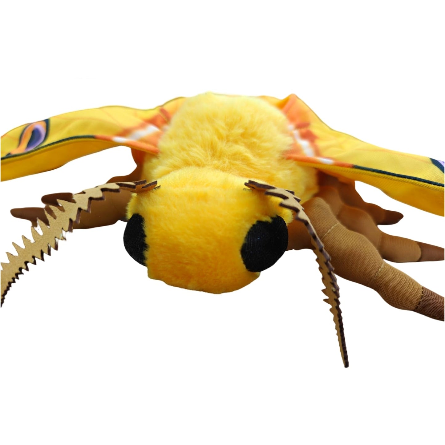 Simulation Luna Moth Stuffed Animal - Yellow 9.8 Inch,Long-Tailed Silk Moth Plush Toy, Soft Moth Stuffed Toy for Kids, Baby Gifts,Home Decor, Cuddle Toy