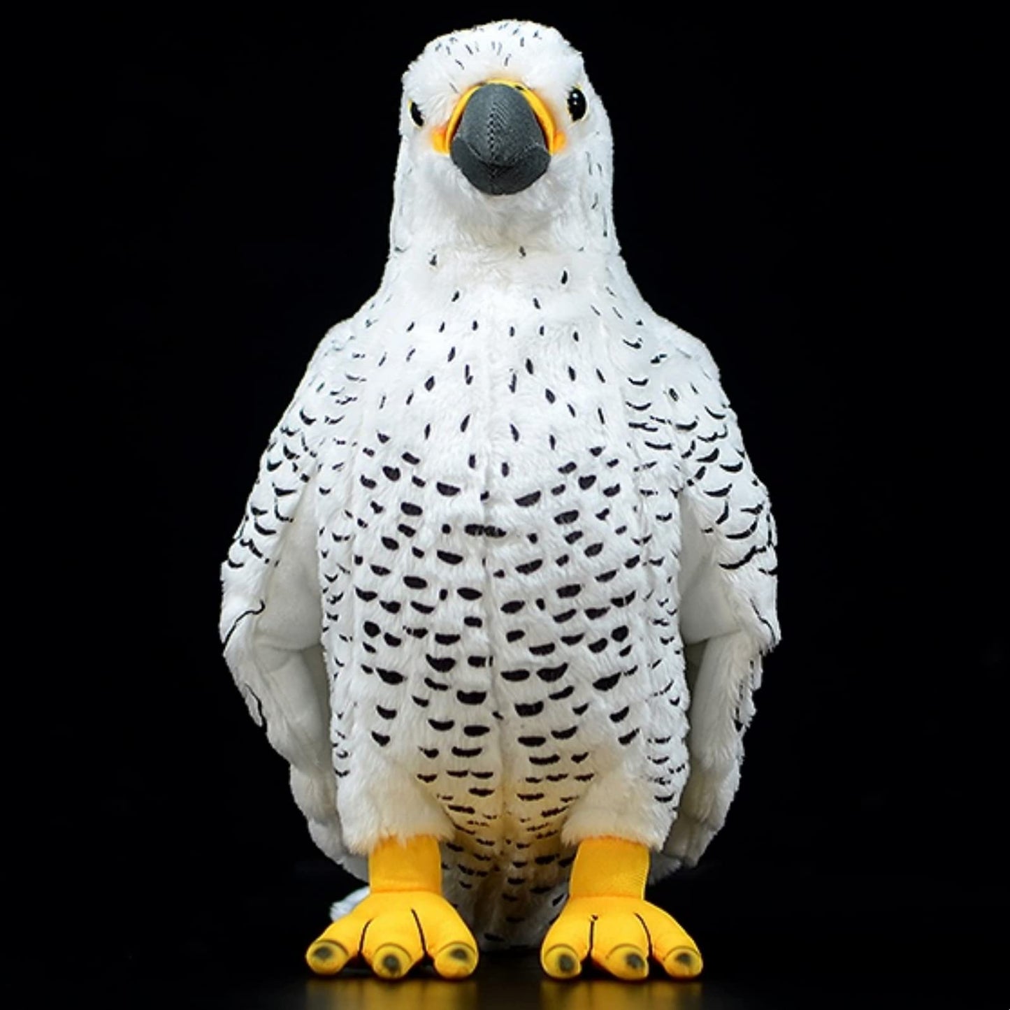 Lifelike Gyrfalcon Stuffed Animal-White 9.8" White Gyrfalcon Stuffed Animal,Cute Simulation Gyrfalcon Plushies, Toy Model Gifts,Stuffed Animals for Kids, Home Decor