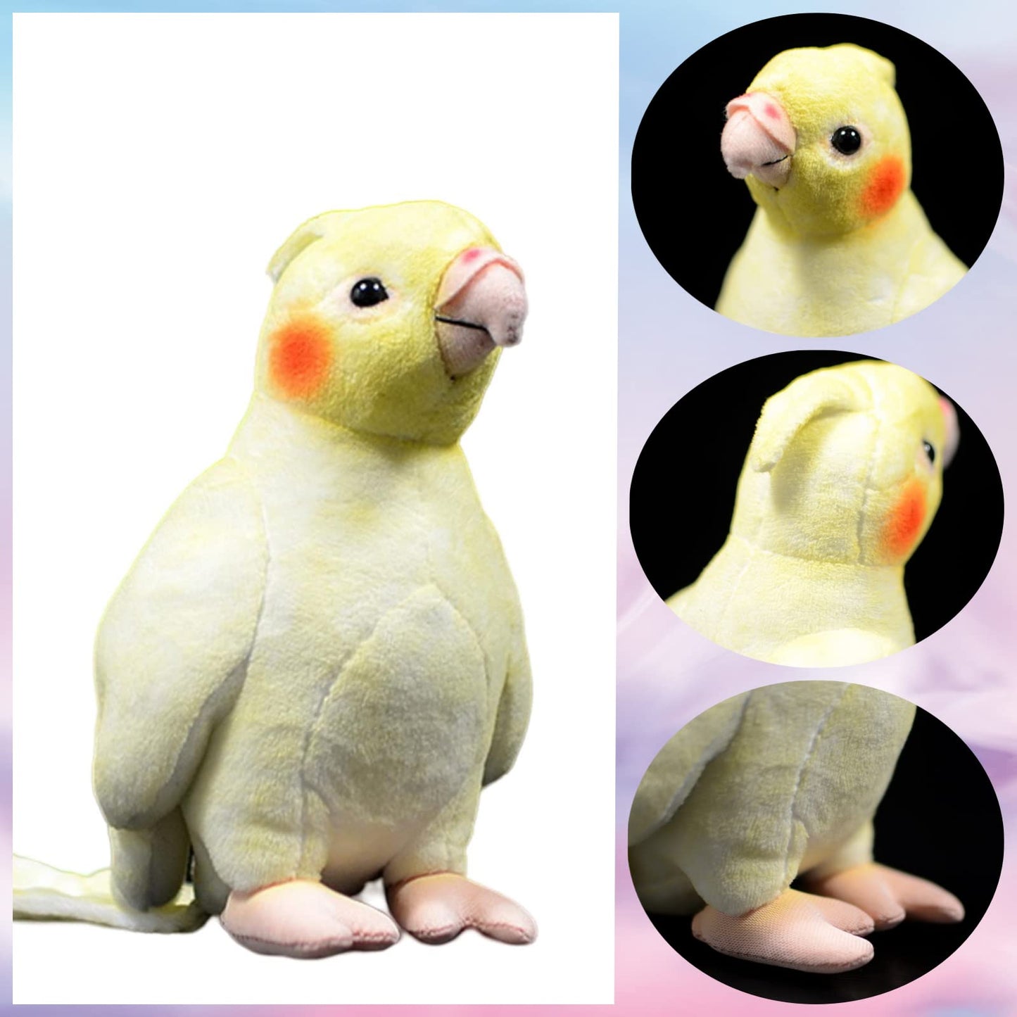 Realistic Parrot Stuffed Animal-2pcs,Stuffed Parrot for Shoulder, Girl Toys,Gifts for Kids,Home Decor
