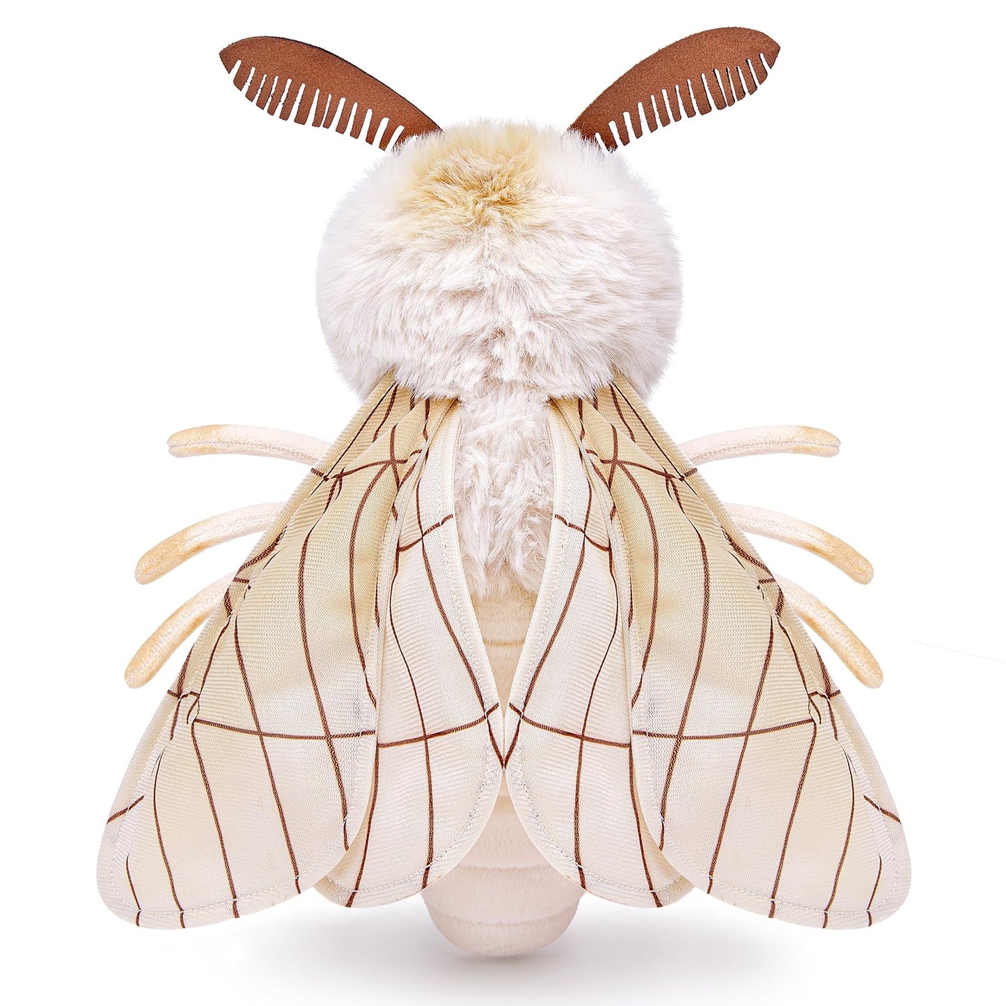 Silk Moth Stuffed Animal-Red 11.8",Moth Baby Plush Toy, Soft Toy,Girl Toys,Gifts for Kids,Home Decor,Hugging Toy