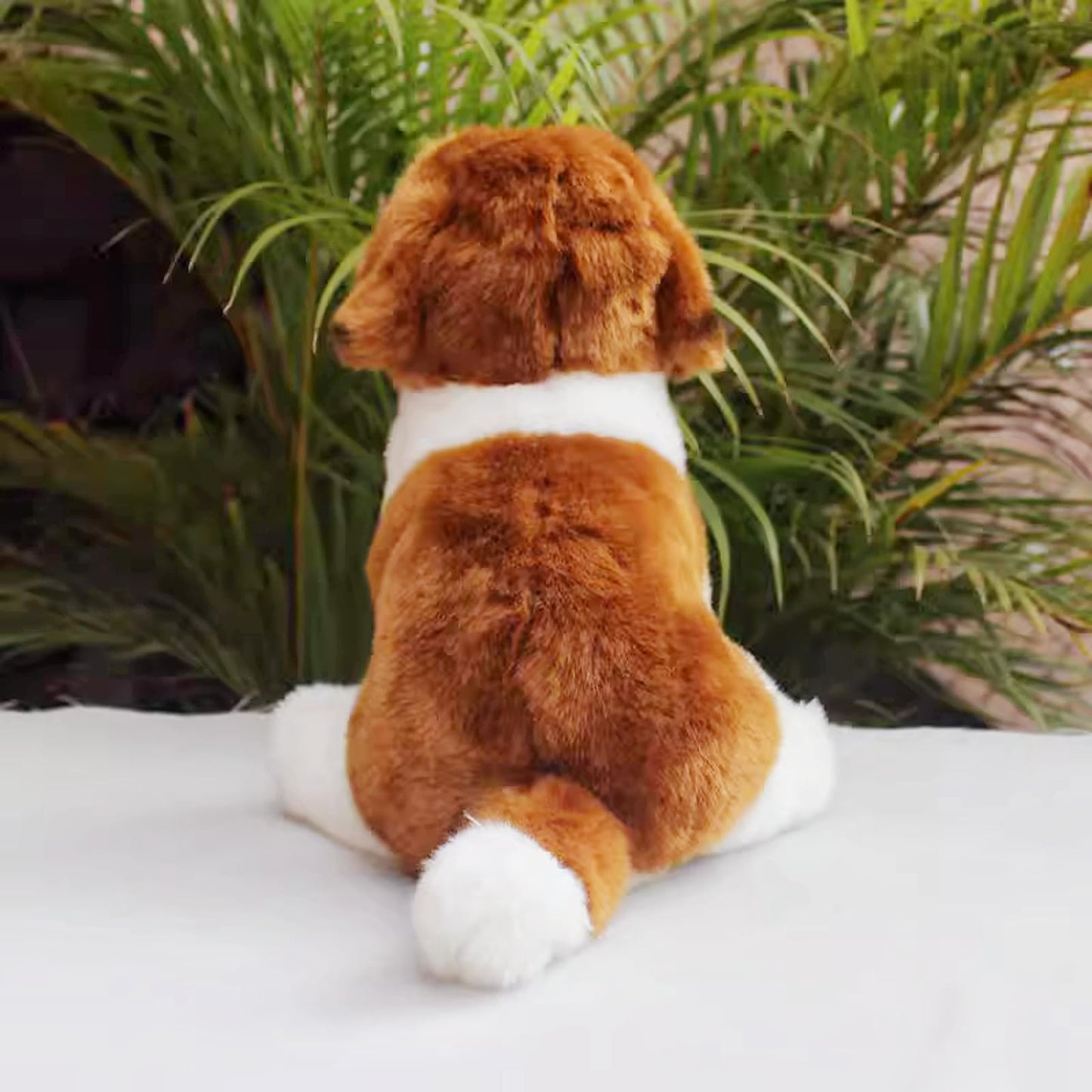 Saint Bernard Dog Stuffed Animal-Sitting Brown,Puppy Plush Toy, Dog Stuffed Animal,Soft Gifts Toy for Kids,Home Decor,Hugging Toy