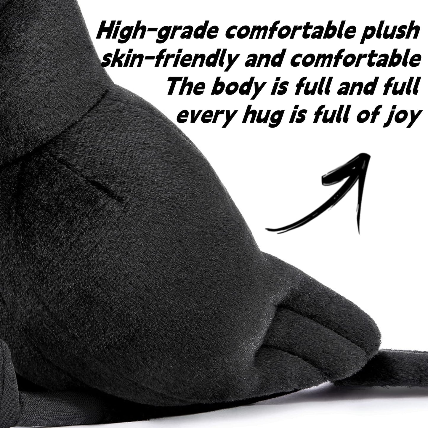Crow Stuffed Animal-Black 7.9",Lifelike Crow Plush Toy,Bird Toys for Kids,Crow Gifts for Kids