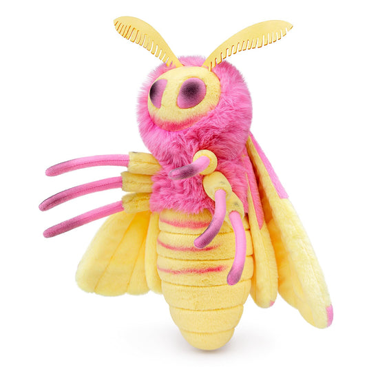 Silk Moth Stuffed Animal-Red 11.8",Moth Baby Plush Toy, Soft Toy,Girl Toys,Gifts for Kids,Home Decor,Hugging Toy
