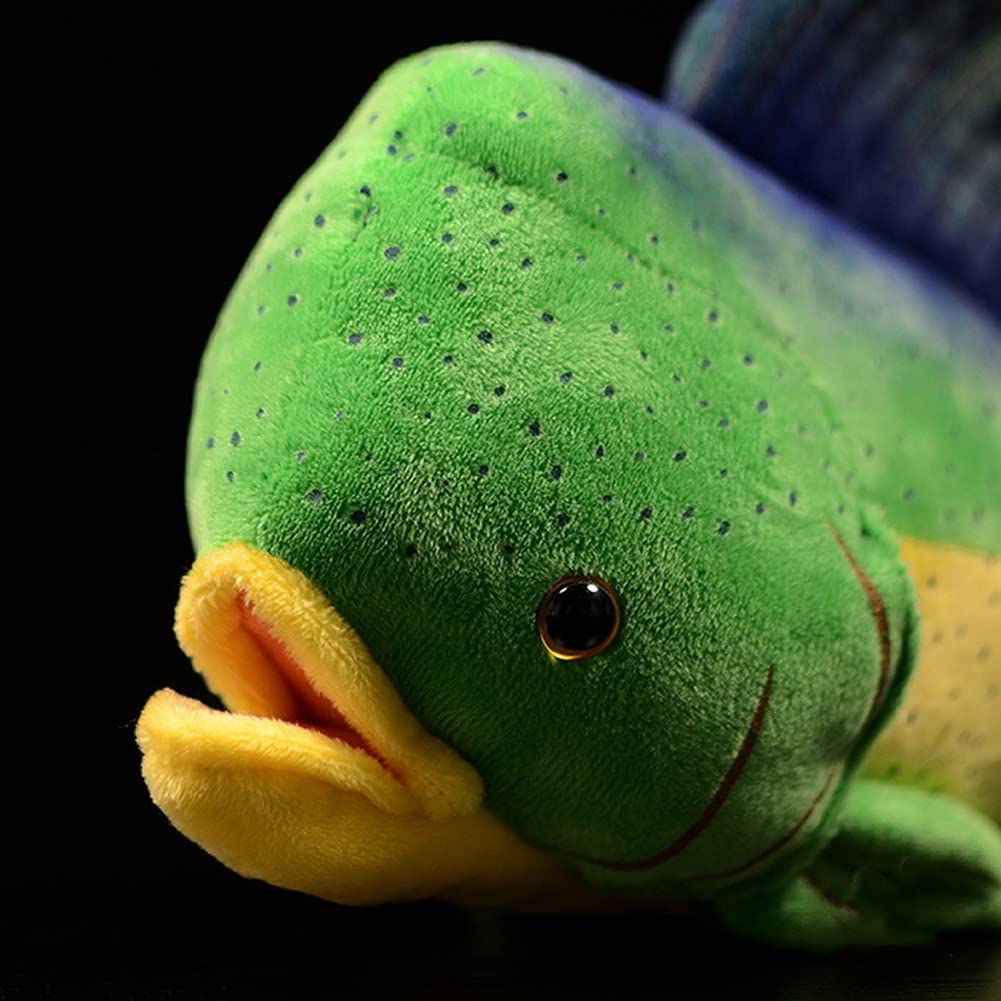 Simulation Mahi Mahi Toy,Ghost Saury Fish,Stuffed Fish Animal,Gifts for Kids,Sea Creatures Model Dolls Plushie-17 Long