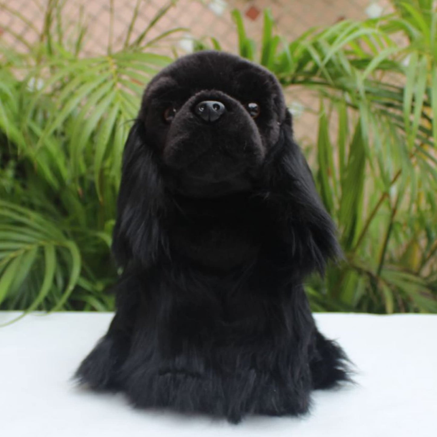 Realistic Cocker Spaniel Stuffed Animal-Black 10", Cocker Spaniel Gifts,Girl Toys,Gifts for Kids,Home Decor,Hugging Toy