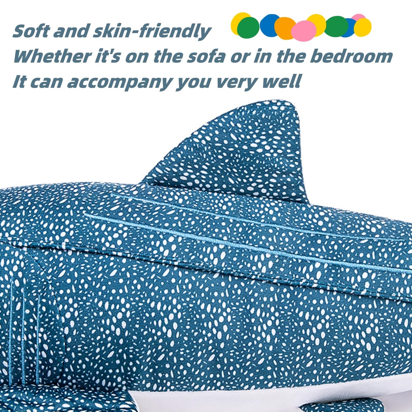 Simulation Giant Whale Shark Plush,Stuffed Animal,Plush Toy,Soft Toy,Stuffed Toy,Cuddly Toys,Gifts for Kids,20 Inches