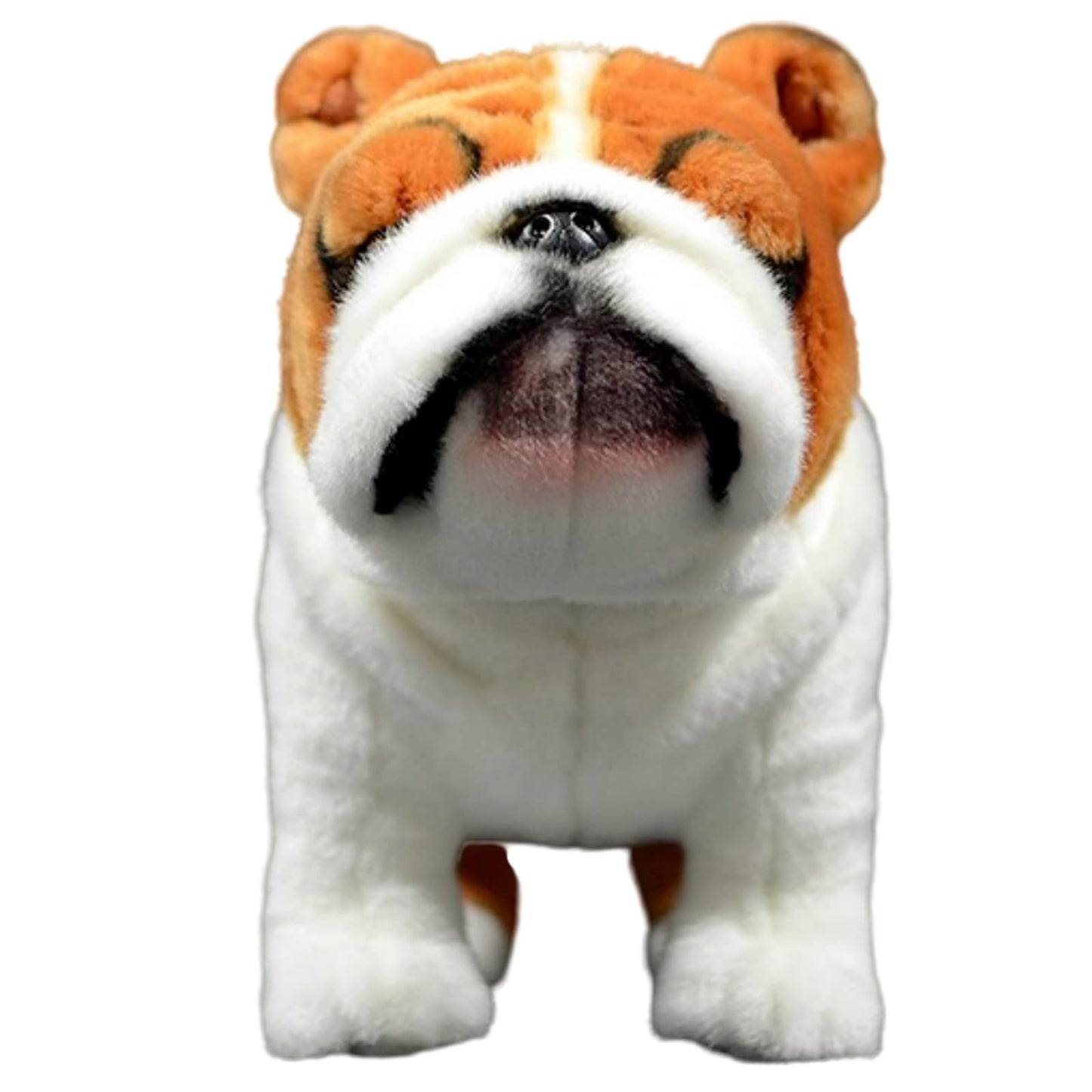 Lifelike Bulldog Plush-11.8" Bulldog Stuffed Animal,Soft Dog Stuffed Animals for Girls and Boys,Kid's Plush Toy,Hugging Plush