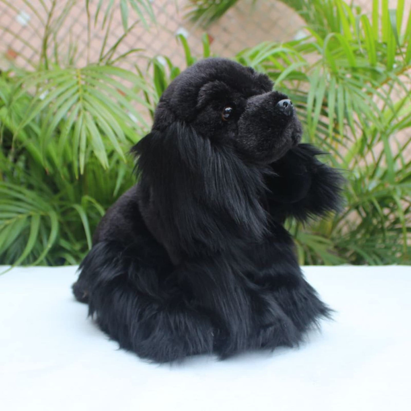 Realistic Cocker Spaniel Stuffed Animal-Black 10", Cocker Spaniel Gifts,Girl Toys,Gifts for Kids,Home Decor,Hugging Toy