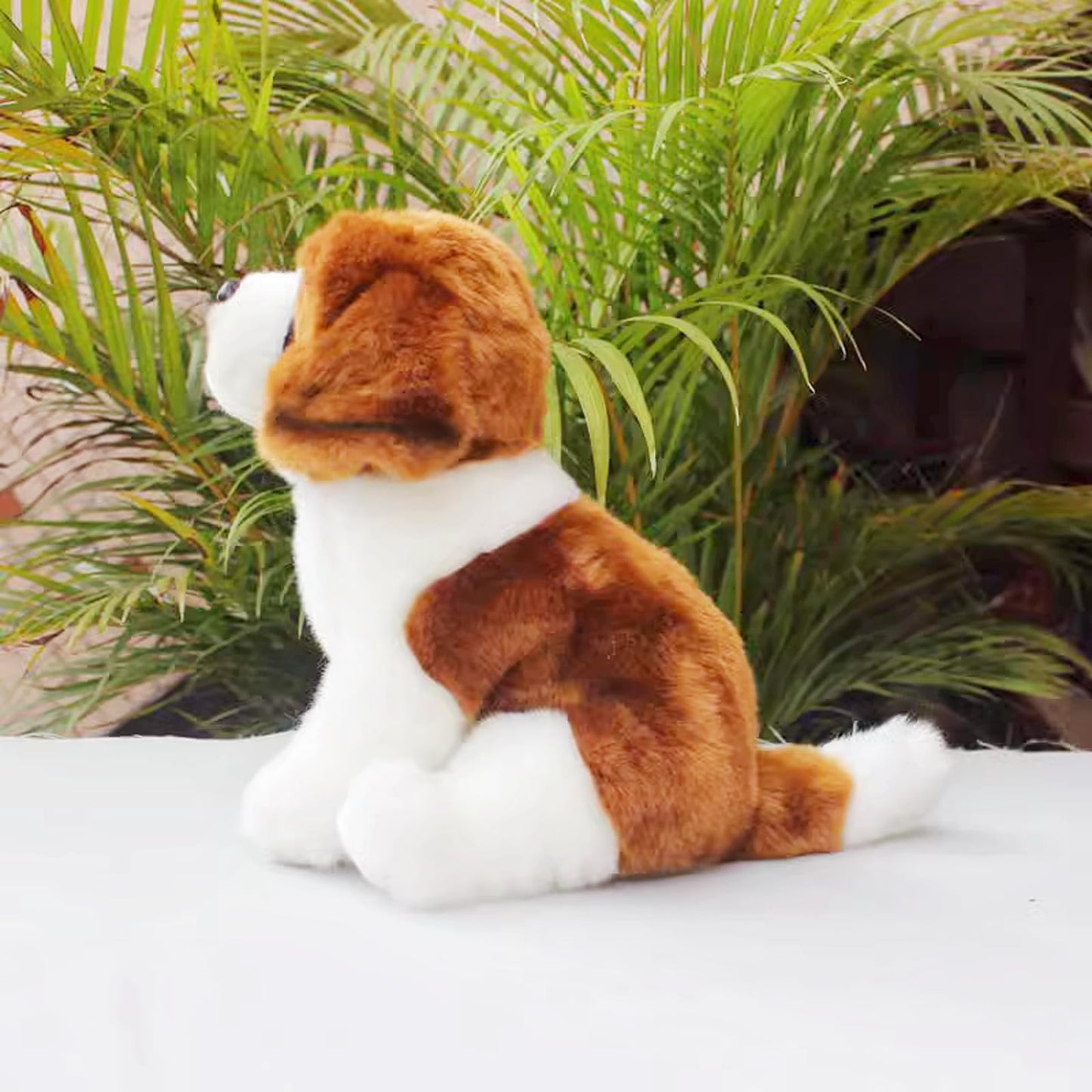 Saint Bernard Dog Stuffed Animal-Sitting Brown,Puppy Plush Toy, Dog Stuffed Animal,Soft Gifts Toy for Kids,Home Decor,Hugging Toy